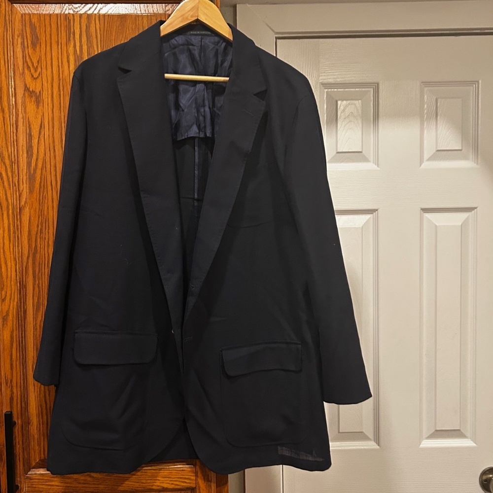 Sid Mashburn Ghost Blazer Navy Hopsack Euc (Tag S… - image 1